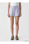 Two Mt Shop Quality Lcw Vision Lilac Women's Shorts with Elastic Waist - 2