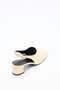 Heeled Shoes 2634 - Blunt Toe Minimal Heel Light Yellow Women's Heeled Shoes - 4