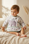 Safari Themed Liquid-Proof Long Sleeve Baby Bib - Elephant Patterned Blw Compatible Protective Activity Wear - 5