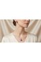 Elegant Rose Jewelry Set – Floral Pendant Necklace & Stud Earrings for Women - 3