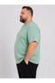 Çağla Men's Large Size Cotton Lycra Crew Neck T-Shirt - 3