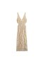 Special Design Lace Knitted Imported Dress Lined Summer Midi Dress Knitted Crochet V-Neck Sleeveless Beach Vacation - 6