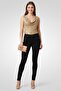 Women Skinny Fit Plain Stretchable Denim, Black - 5
