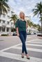 Ruffle Chiffon Crew Neck Flounce Casual Blouse