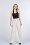 Women's Summer Ecru High Waist Luvina Premium Linen Trousers Casual Daily Office Stylish 30399