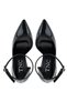 Women's Faux Leather Black Patent Leather Heeled & Stiletto Shoes - 6