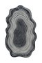Sdt Natural Wood Sectional Patterned Anthracite Black Gray Toned Woven Base Decorative Carpet Sdt1382 - 3