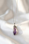 Amethyst Chain Processed Natural Stone Necklace - 2