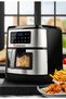 7.5L Air Fryer, Black Silver Air Fryer, Glass Window, Cooking Food Without Oil, 9 Pre-Set Programs (ME-AF971) - 5