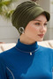 Sea Cap with Visor and Buckle, Design Hijab Swimwear Cap for Beach and Pool