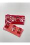 Red and White Chibi Football Stars Magnetic Bookmark Set - 7 Pieces