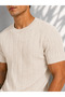Men's crew neck short sleeve stretch knit t-shirt 26091 - 2