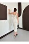 فستان طويل منقط بحمالات سميكة - 4