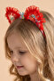 Girl's Lace Detailed Transparent Eared Crown - Sparkling Hair Accessory with Sequin Filling Inside - 6