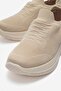 Simple Lace Patterned Knitwear Women's Shoes Beige - 3