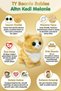 Ty Beanie Babies Golden Cat Melanie Plush Toy |   Yellow Cat Figure with Bright Eyes 20 cm |   Child over 3 Years Old - 2