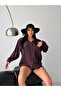 Premium Women's Oversized Flowy Linen Blend Shirt with Pocket Detail - 3