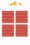 Digital Printed Soft Textured 4-Piece Throw Pillow Cover Set Krl0145 - 3