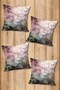Digital Printed Soft Textured 4-Piece Throw Pillow Cover Set Krl0162 - 2