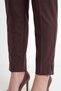 Women's Coffee Color High Waist Knitted Trousers with Stone Detail and Accessories - 4