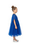 - Girls Ruffled Tulle Party Dress-Black, Blue - 1Y to 13Y - 2