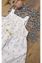 Girl's crinkle floral white dress - 3