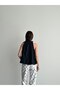 Women's Halter Neck Halter Tie Satin Textured Crinkle Blouse - 3