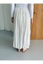 Women's White Crinkle Textured Skirt - 4