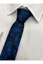Interview Woven Fabric Patterned Thin Tie