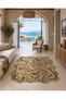 Sdt Shape Theme Patterned Modern Woven Base Decorative Carpet Sdt1613 - 2