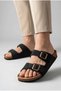 Unisex Women's and Men's Full Anatomical Comfort Sole Model Arizona Double-Strapped Buckle Comfortable Daily Slippers - 5