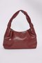 Women's Burgundy Zippered Tassel Detailed Hand and Shoulder Bag - 3
