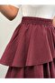 Women's Tensel Modal Fabric Layered Ruffled Maxi Skirt - 51932 - 4