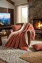 Valmia Double 4-Layer Muslin Bedspread 220X230 cm Buldan Handmade Unfilled Fringed Bedspread - 7