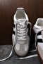 Genuine Leather Lace-Up Casual Sneaker Comfortable Men's Shoes White - 2