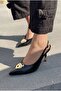 Torval Black Matte Leather Women's Stiletto - 4