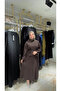 Our Coffee Color Modal Fabric Skirt Suit Model