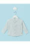 Infant Boys Blue Mandarin Collar Shirt