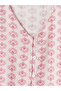 Nevavm Girl's Patterned Ruffled Shirt with Difference - 5