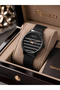 Women's Wristwatch with Wicker Steel Band, Black Color, Casual and Stylish Combination Bracelet, Gift - 2