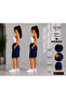 Basic Shorts Set of 2 Navy Blue Daily Comfortable Shorts That Don'T Show under Clothes - 2