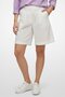 Women Plain Basic Shorts, White