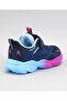 Panelled Hook & Loop Closure Memory Foam Shoes - Blue & Pink - 4
