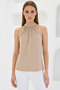 Women's Halter Neck Biscuit Blouse - 2