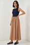 Women's Long Camel Skirt - 4