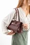 Women's Lock Detailed Large, Stylish and Classic Design Shoulder and Shoulder Bag (Length 20 cm Width 30 cm) - 2