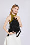 Daily Small Size Waterproof Crinkle Fabric Women's Backpack Green - 6