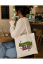 Matcha Babe Printed Cloth Bag - Raw Cloth Tote Bag - 2