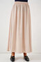 Women's Long Beige Skirt - 5