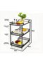 Stylish Metal Serving Trolley - 3-Tier Rolling Cart for Kitchen, Dining, and Entertaini - 2